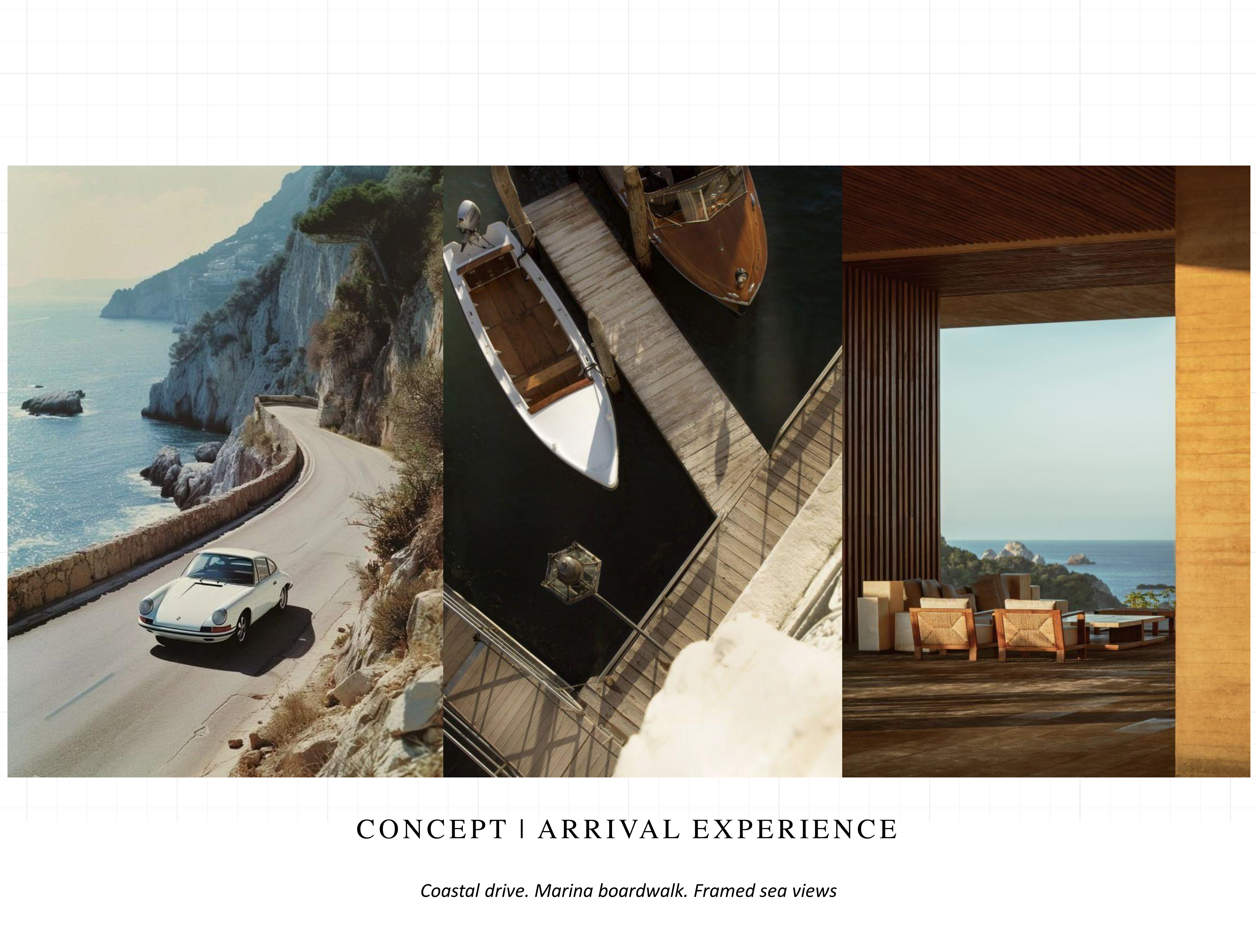 Arrival experience moodboard