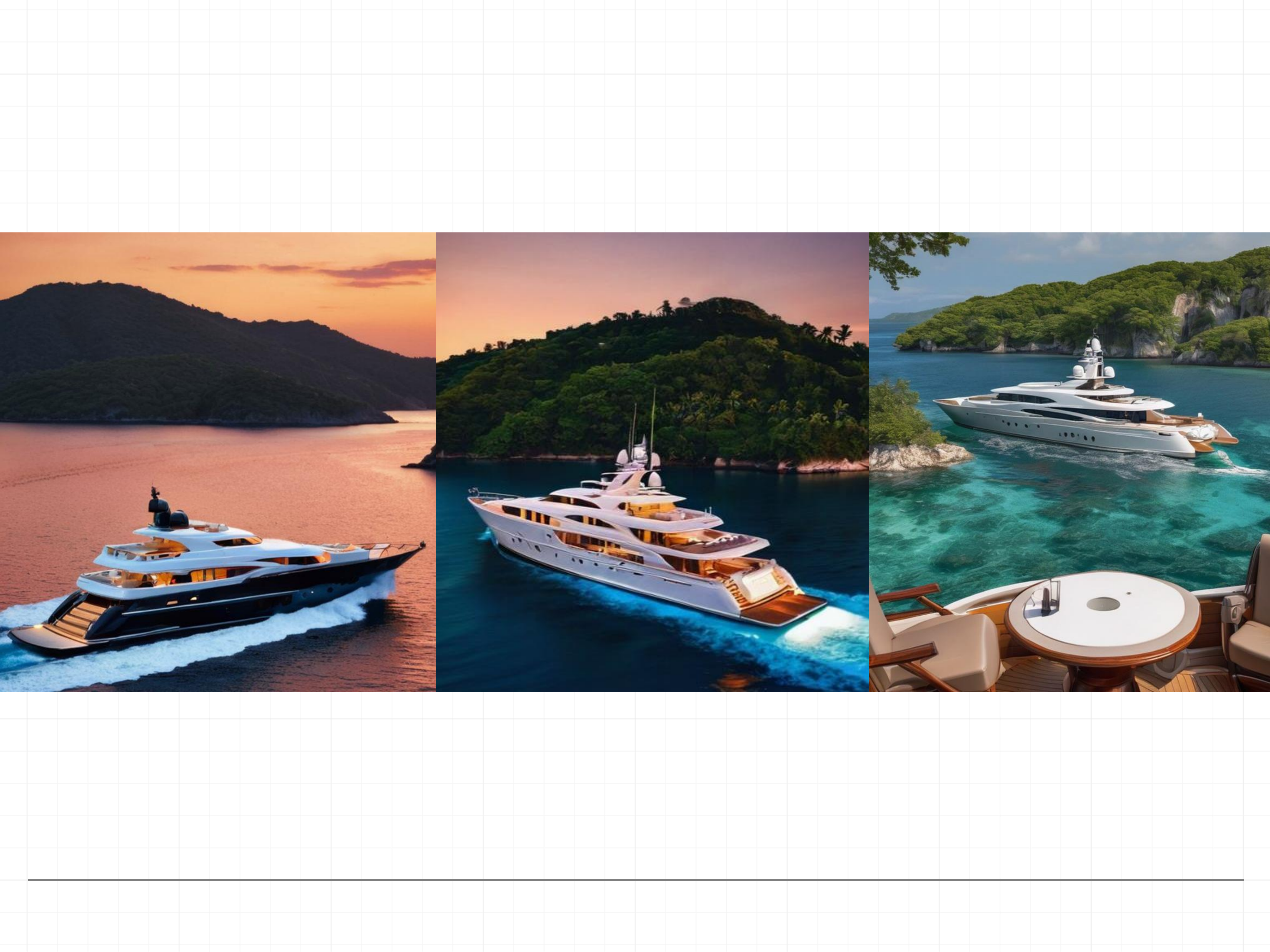 Yacht lifestyle moodboard