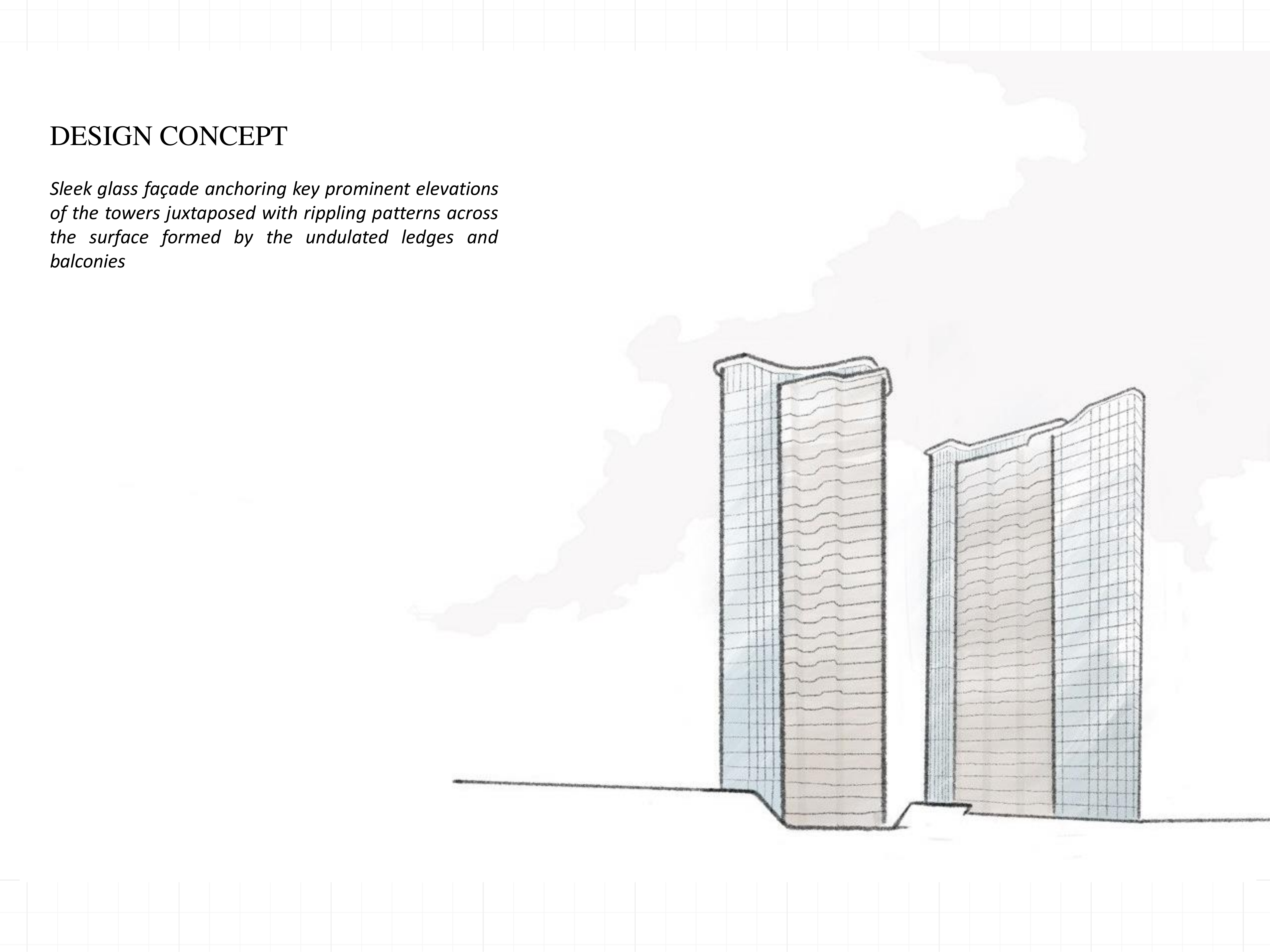 Design concept tower sketch